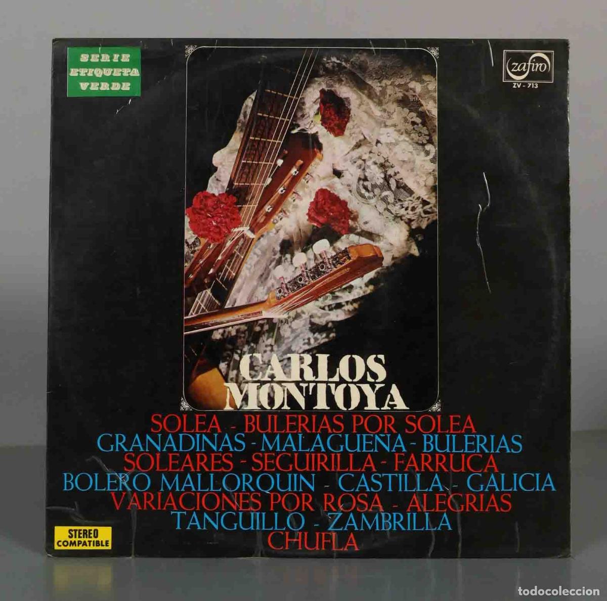 Discos de vinilo: LP. Recital - Carlos Montoya - Zafiro