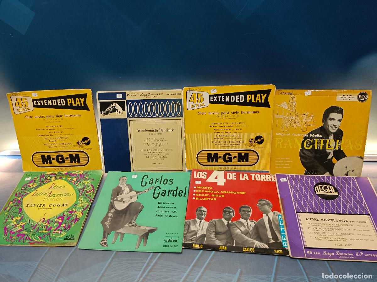 Discos de vinilo: 8 Vinilos 7&rdquo; eps, variados, a&ntilde;os 60