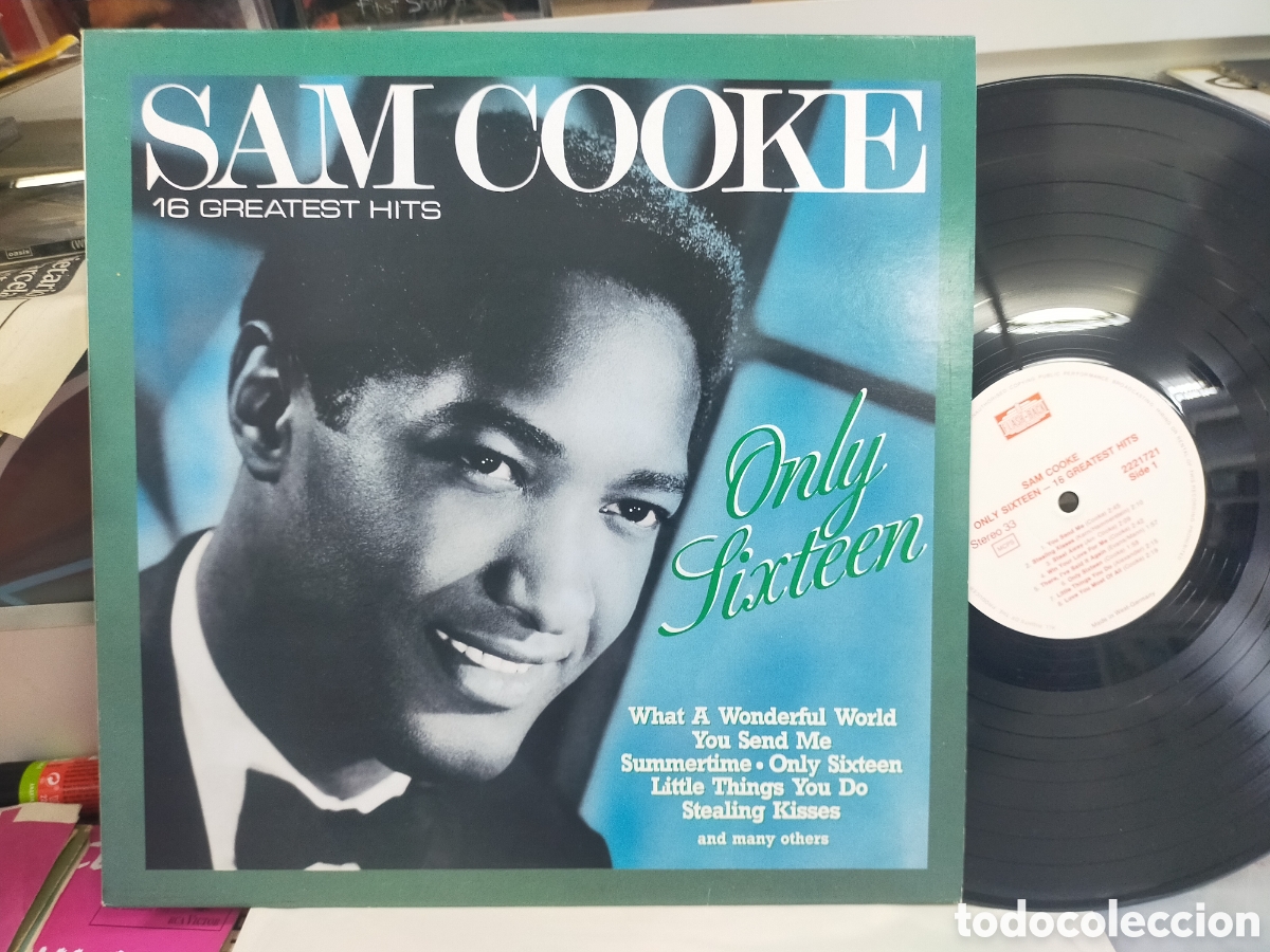 Discos de vinilo: Sam cooke LP 16 greatest hits only sixteen Alemania