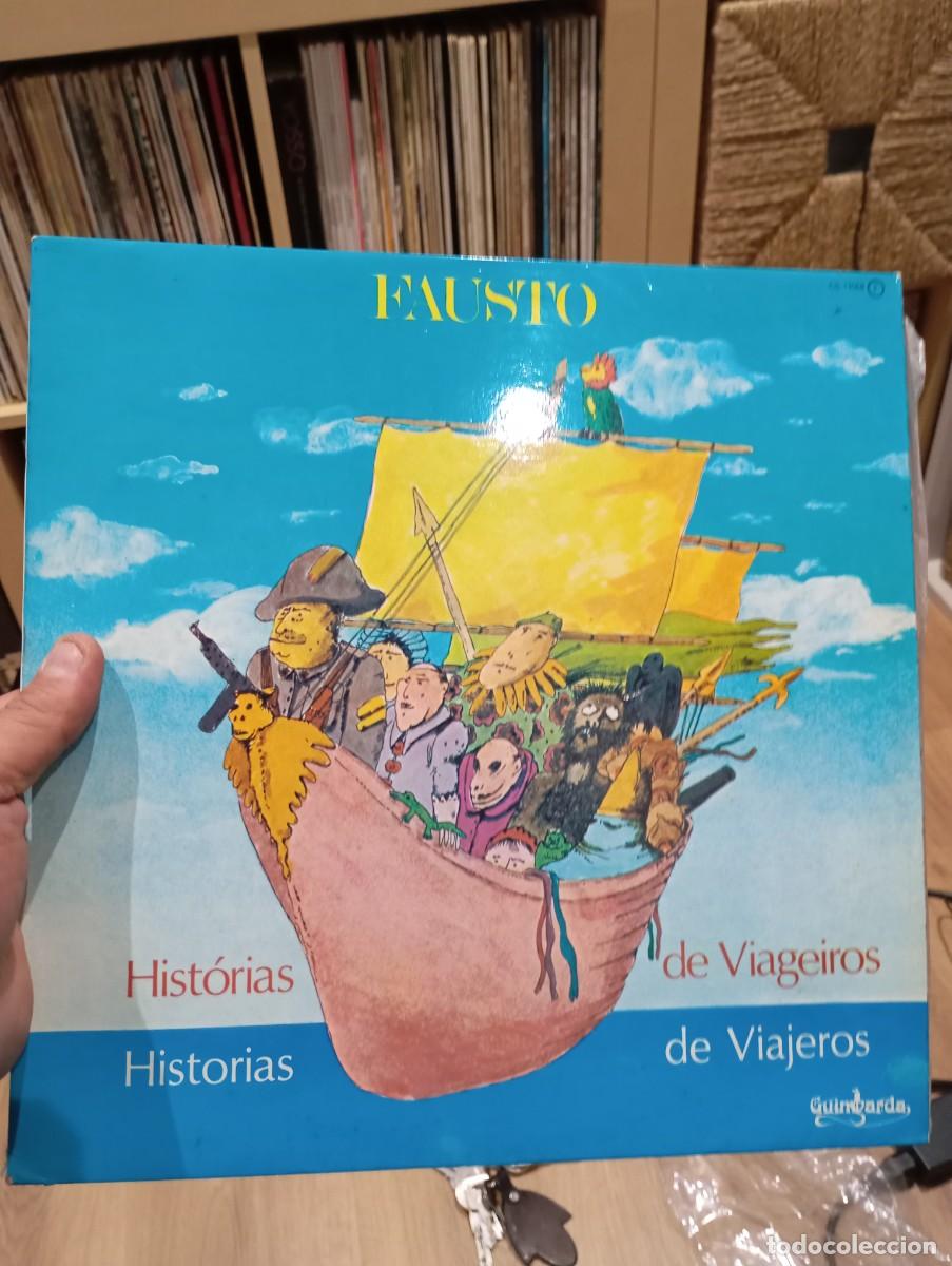 Vinyl-Schallplatten: LP FAUSTO HIST&Oacute;RIAS DE VIAGEIROS GUIMBARDA 1980 con libreto muy buen estado de portada y disco