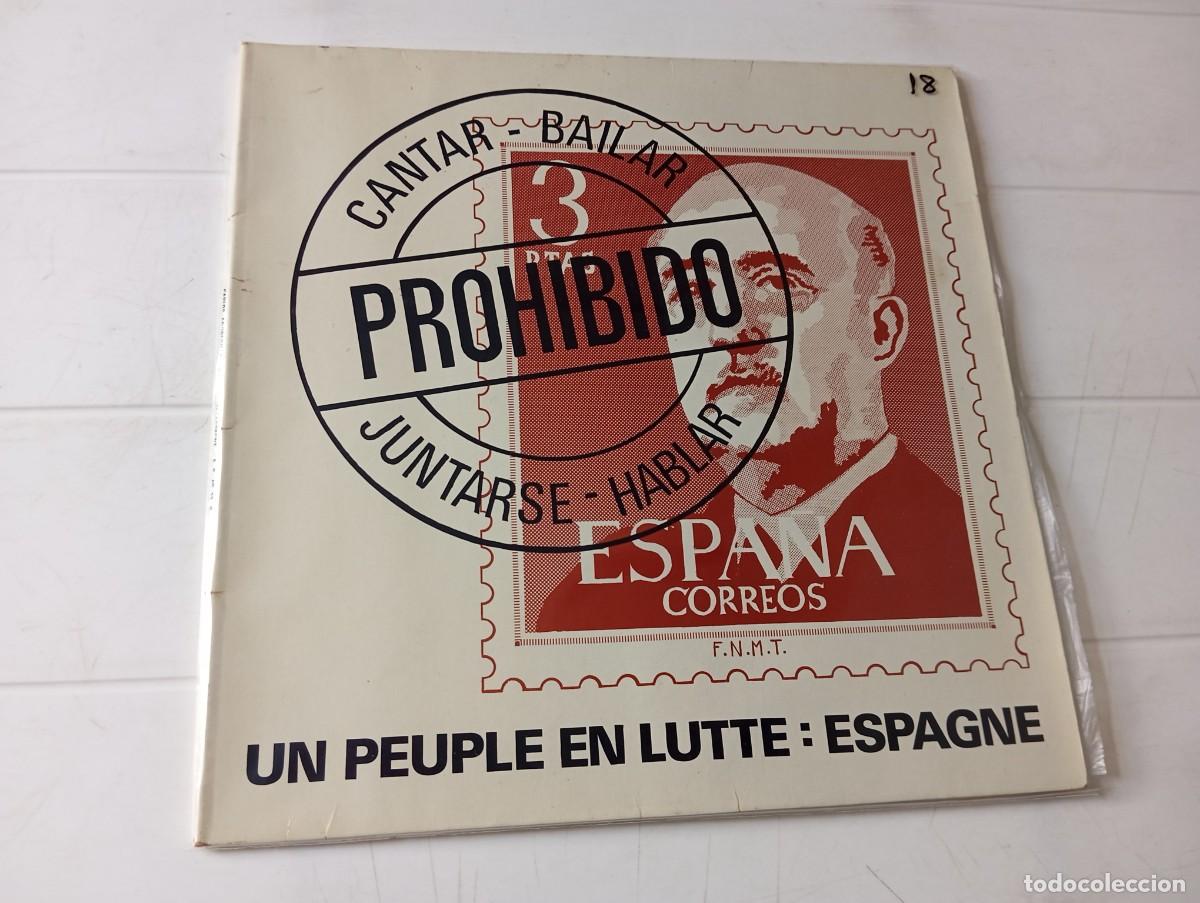 Discos de vinilo: LP CARLOS ANDREOU - UN PEUPLE EN LUTTE : ESPAGNE (FRANCE 1975)