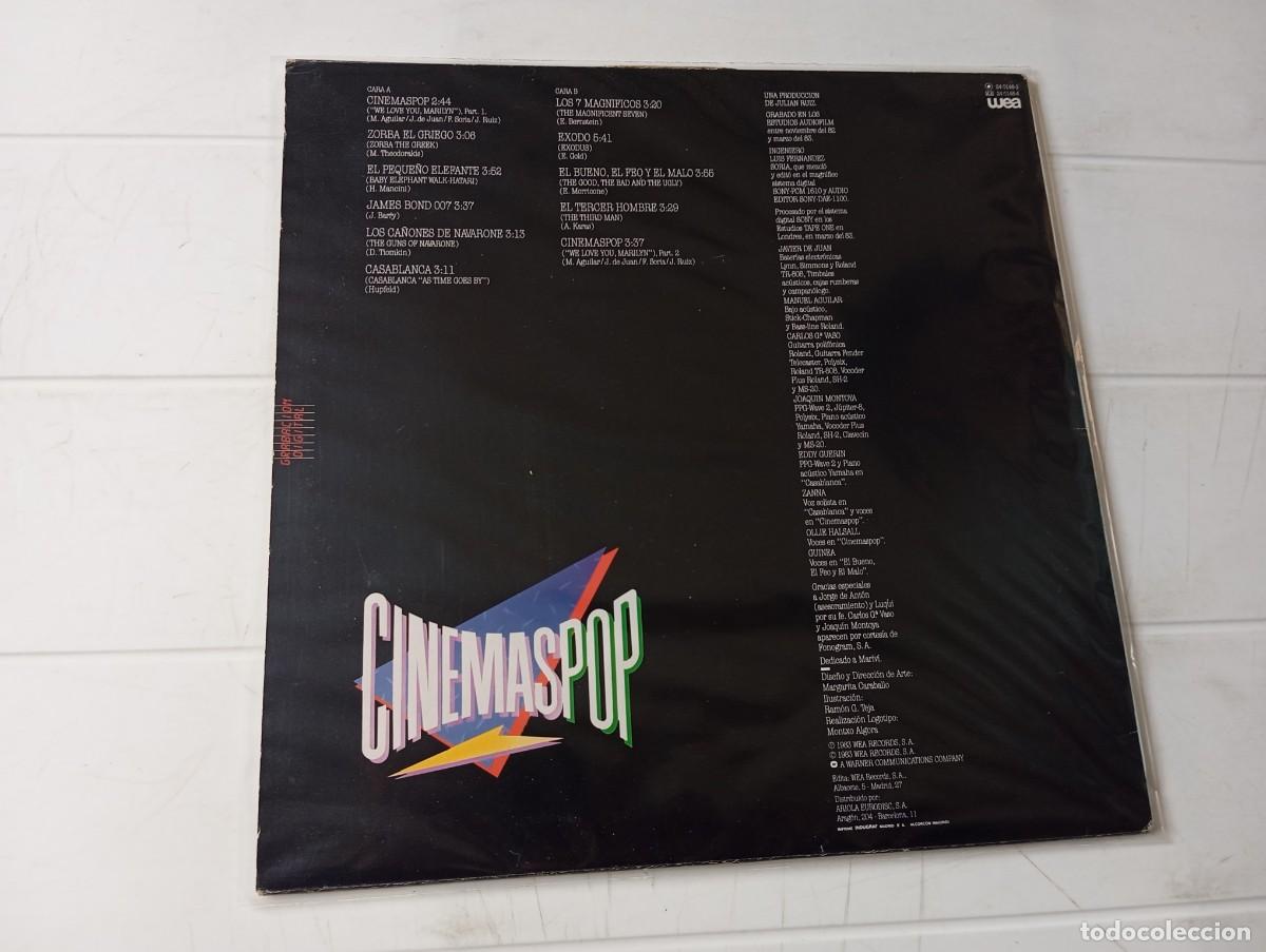 Discos de vinilo: LP CINEMASPOP - RECOPILATORIO - Foto 2