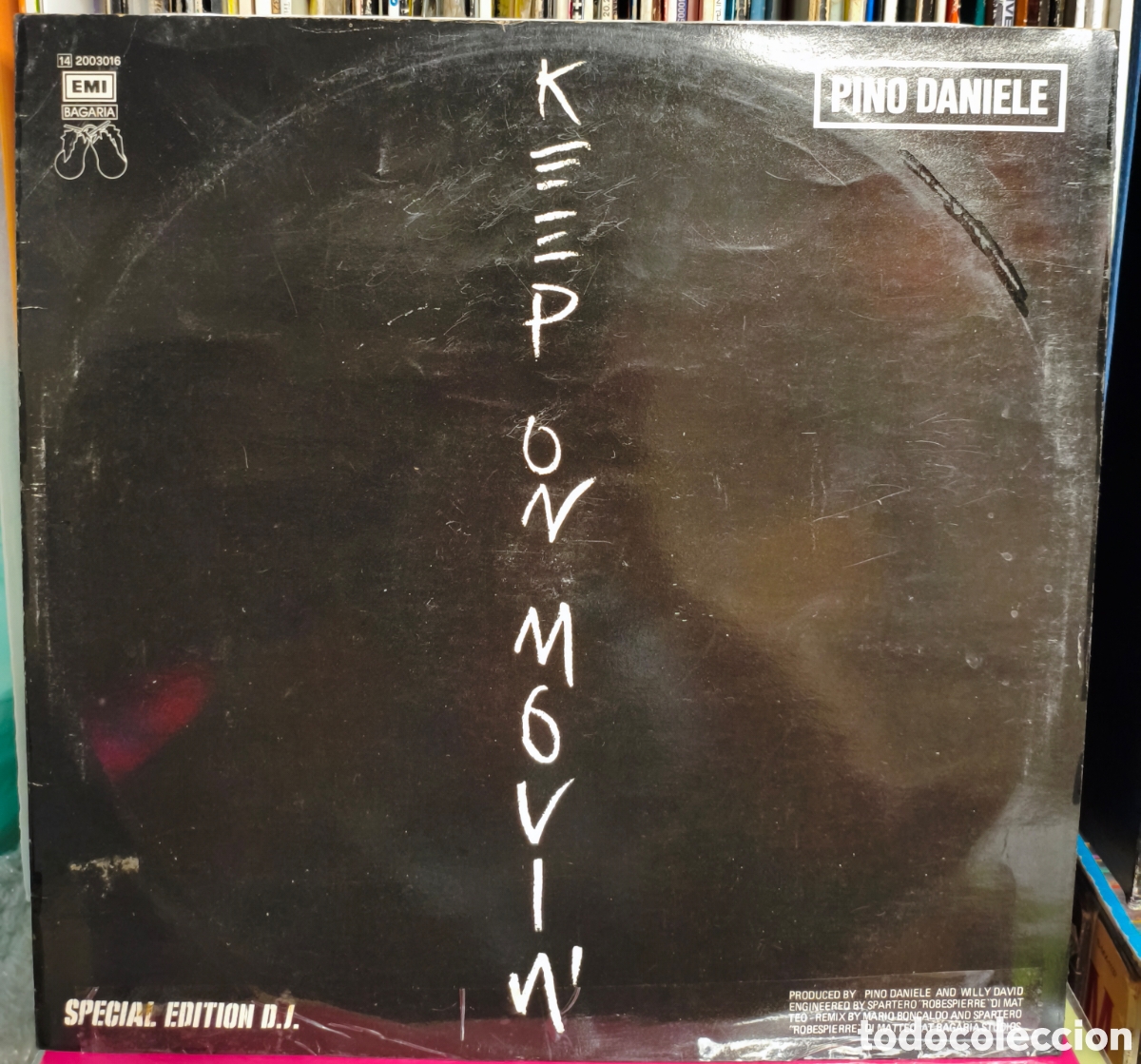 Discos de vinilo: Pino Daniele - Keep On Movin' (Bagaria) 12&rdquo;, S/Edition