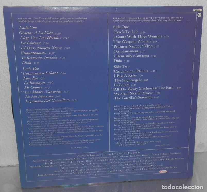 Discos de vinilo: DISCO LP DE VINILO DE JOAN BAEZ - Foto 2