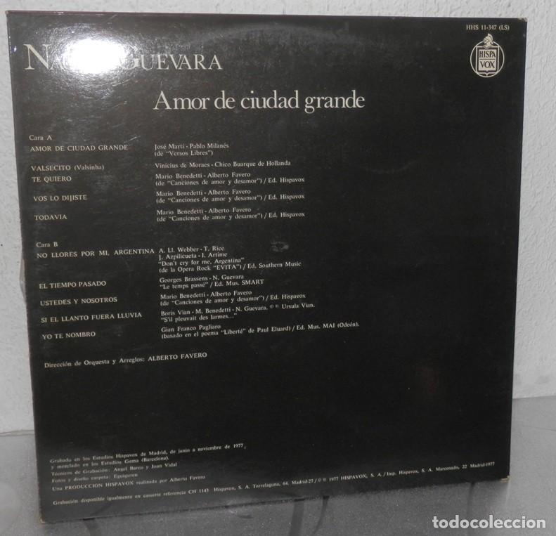 Discos de vinilo: DISCO LP DE VINILO DE NACHA GUEVARA - Foto 2