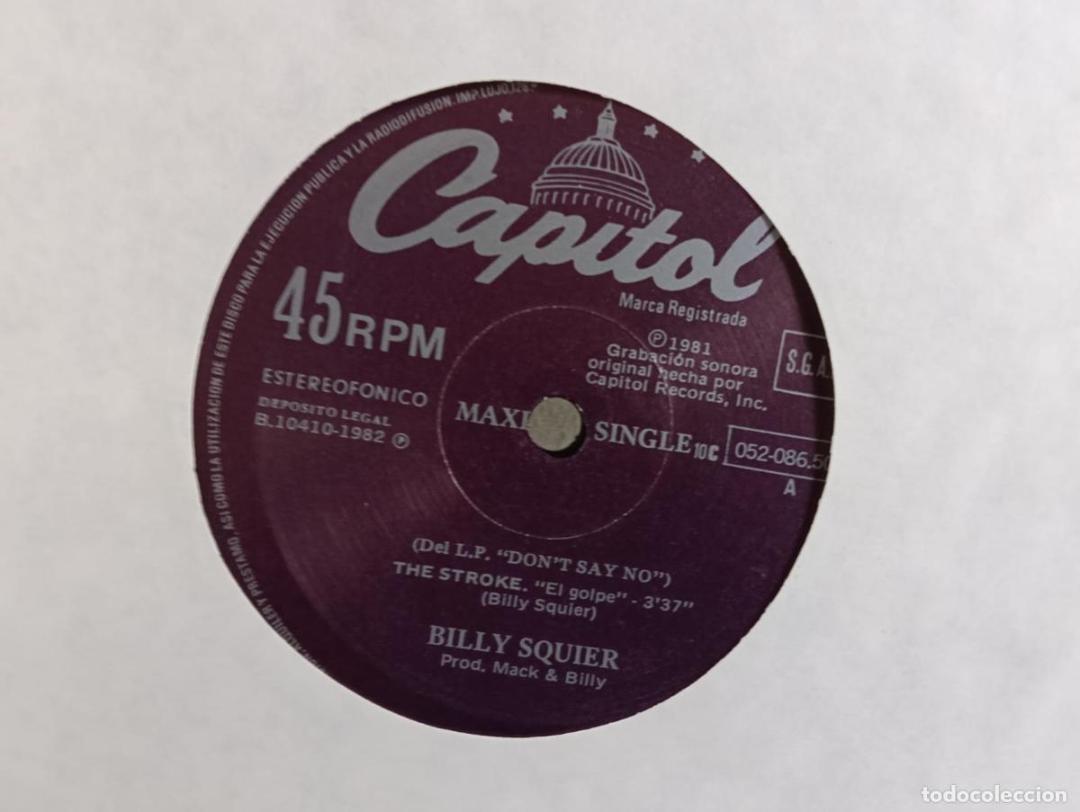 Discos de vinilo: BILLY SQUIER The Stroke Maxi sin portada vinilo excelente estado .Ver t&iacute;tulos y dem&aacute;s informaci&oacute;n e
