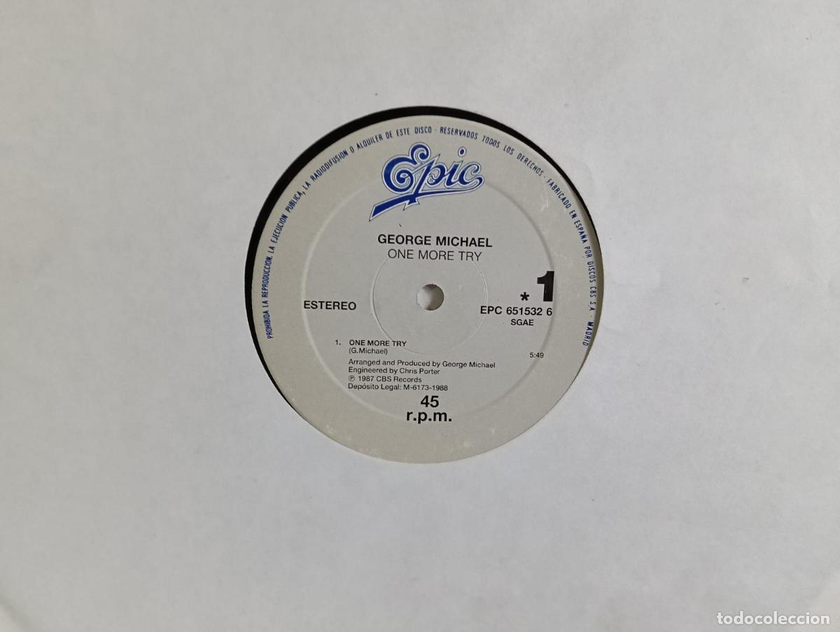 Discos de vinilo: GEORGE MICHAEL One More Try Maxi sin portada vinilo como NUEVO.Ver t&iacute;tulos y dem&aacute;s informaci&oacute;n en fo