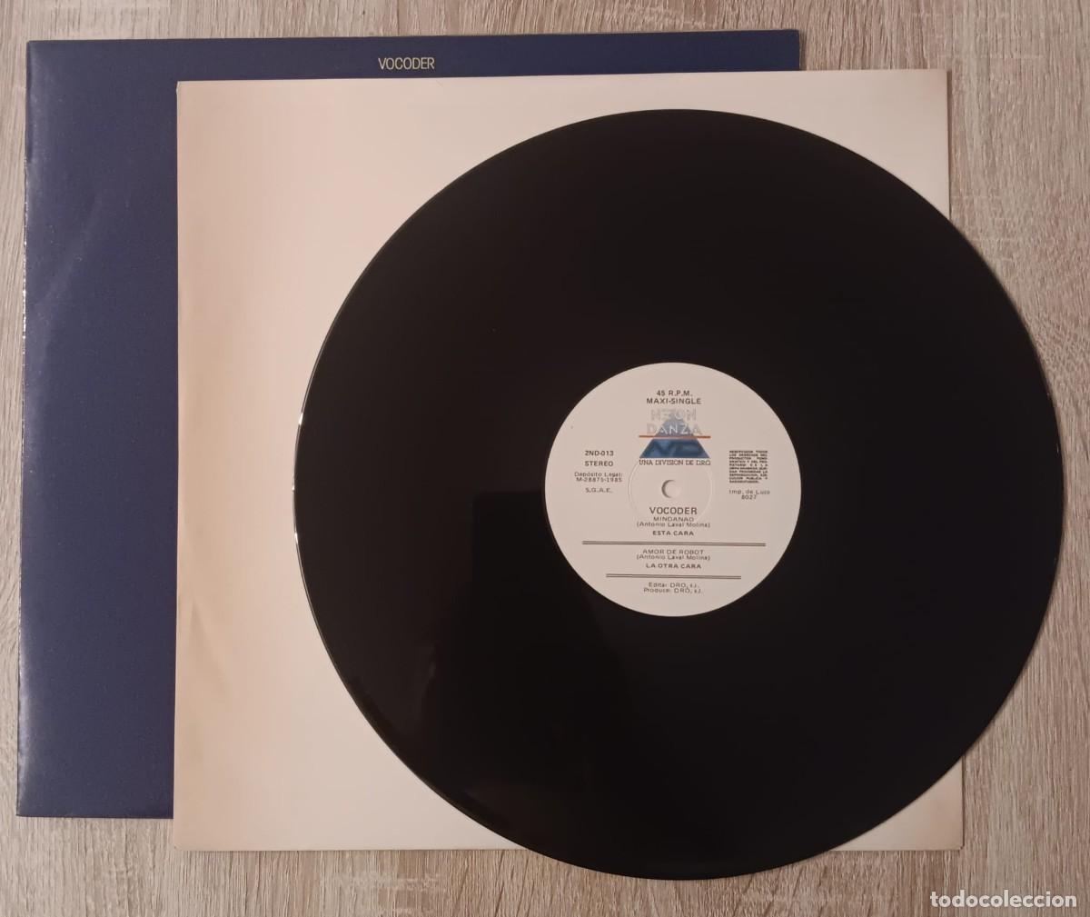 Discos de vinilo: DISCO VINILO LP MAXI SINGLE VOCODER MINDANO DRO 1985 - Foto 2