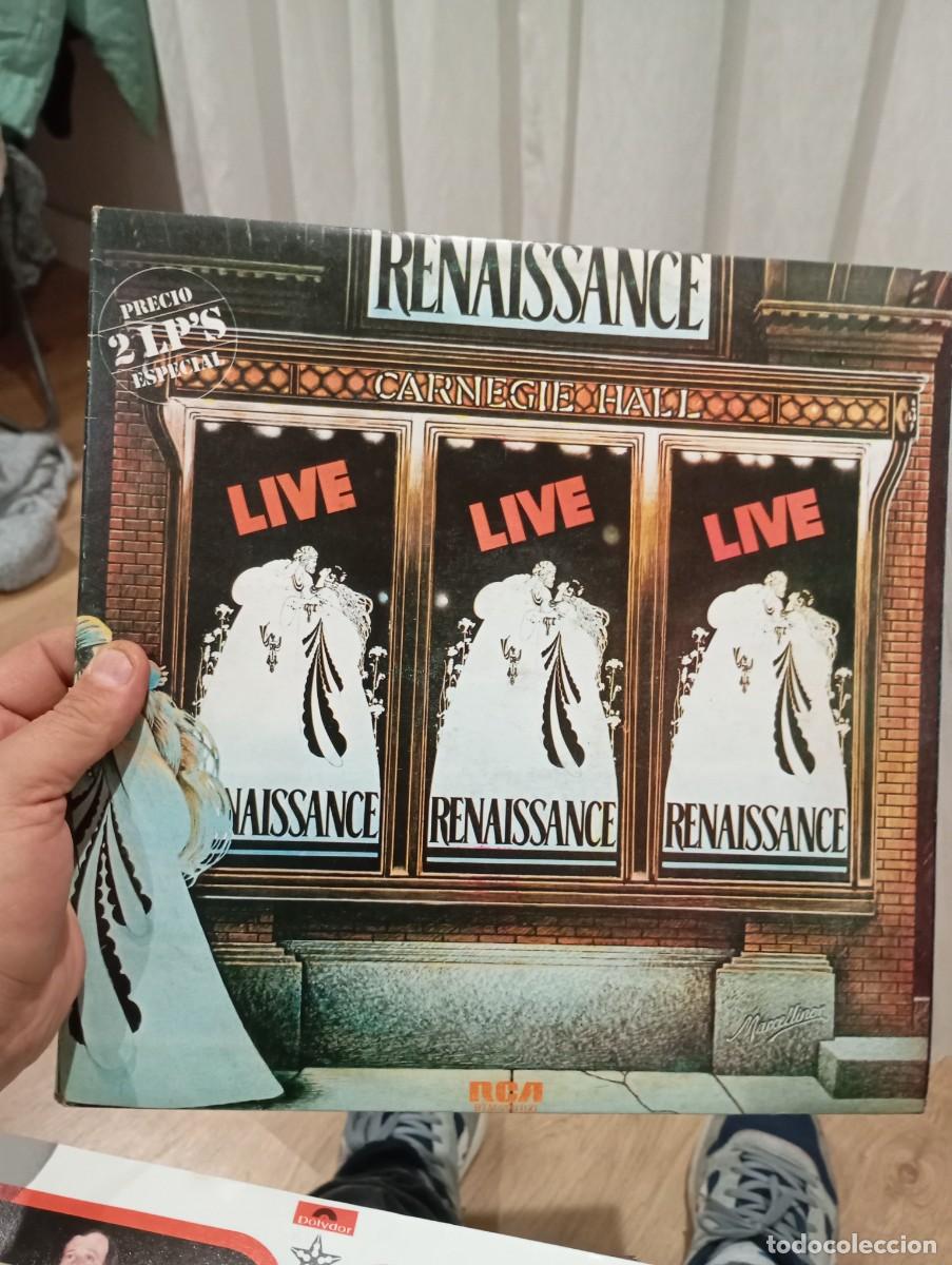 Discos de vinilo: LP DOBLE RENSISSANCE LIVE CARNEGIE HALL VG++ - Foto 1