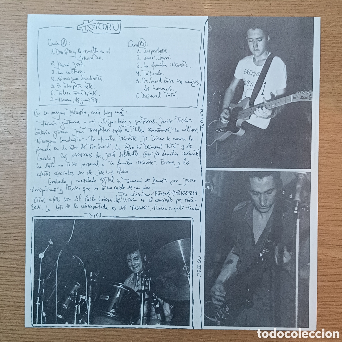 Discos de vinilo: Kortatu Lp Kortatu (1985) - Foto 8