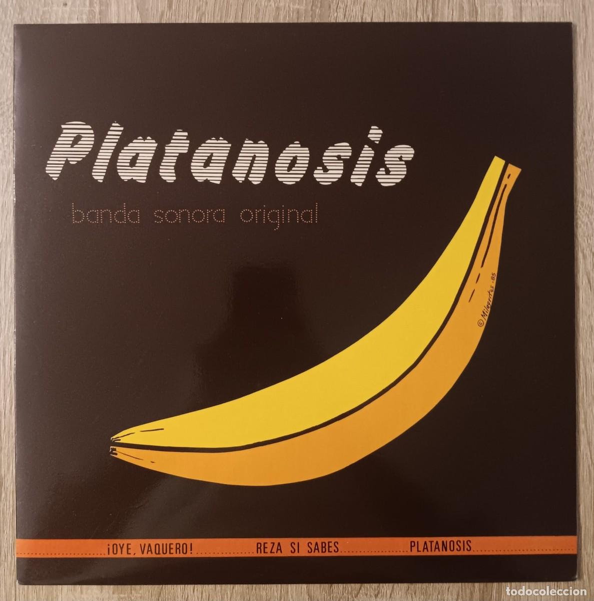 Discos de vinilo: DISCO VINILO LP MAXI SINGLE PLATANOSIS COMPA&Ntilde;IA LA BANANA OYE VAQUERO DRO 1986
