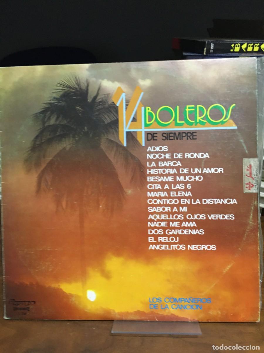 Discos de vinilo: 14 Boleros de Siempre Los Compa&ntilde;eros de la Canci&oacute;n