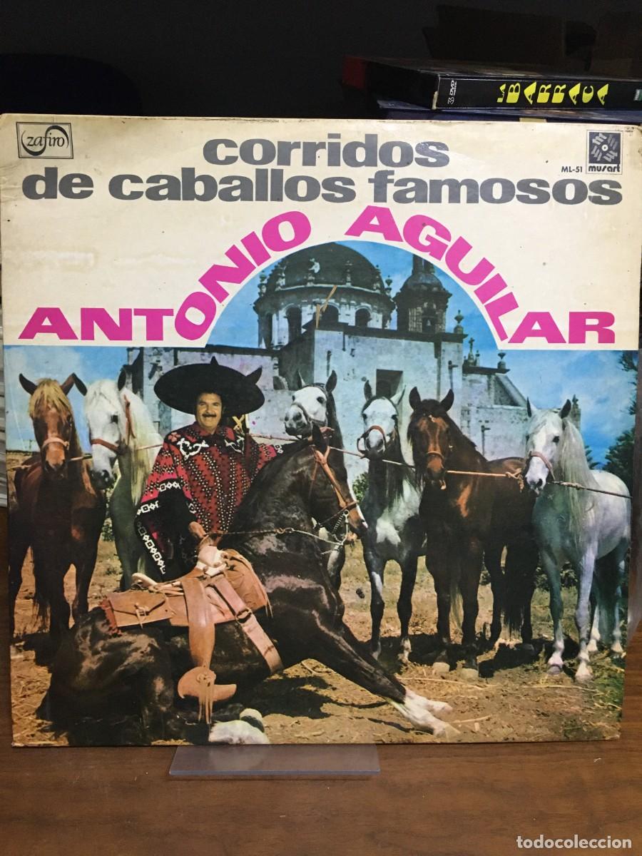Discos de vinilo: Corridos de caballos famosos Antonio Aguilar