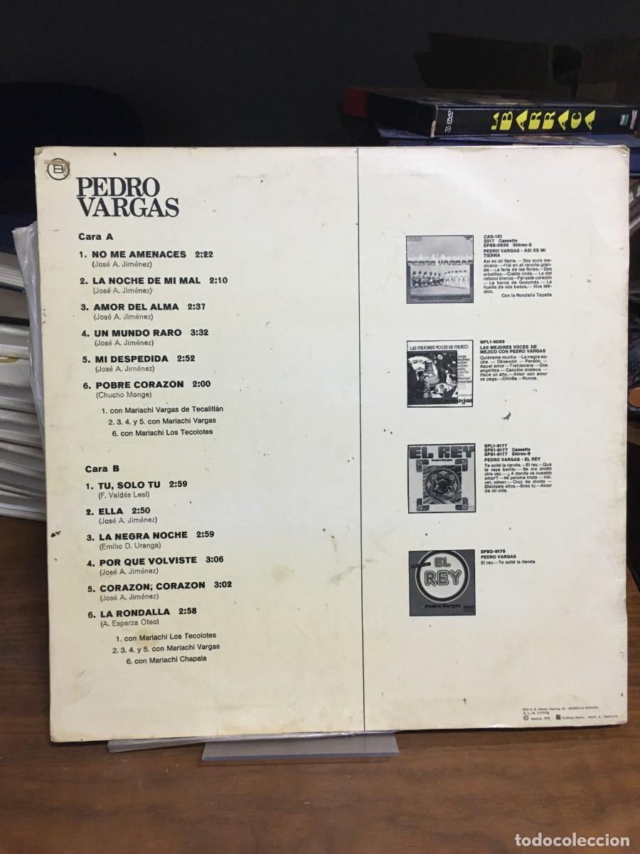 Discos de vinilo: No me amenaces Pedro Vargas - Foto 2