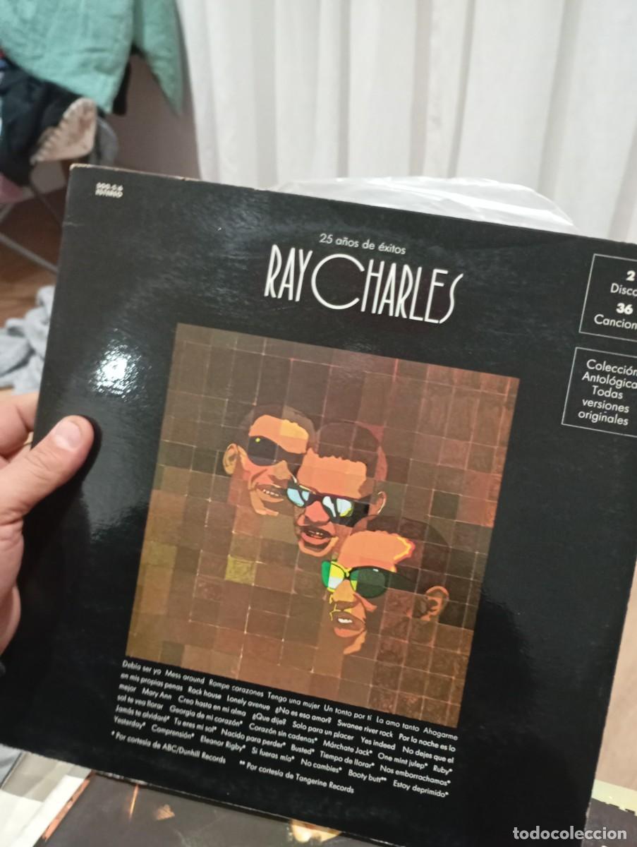 Discos de vinilo: LP DOBLE 25 A&Ntilde;OS DE &Eacute;XITOS DE RAY CHARLES ex