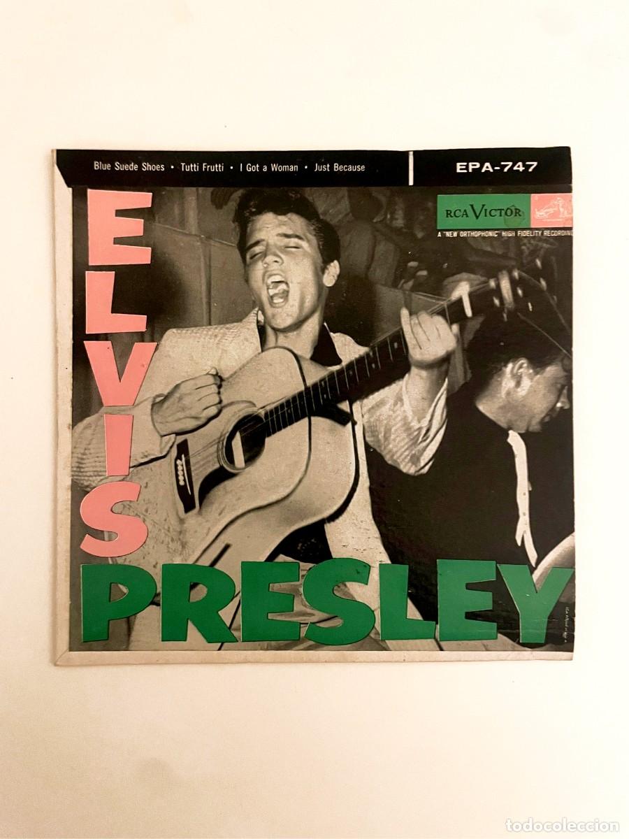Discos de vinilo: Elvis Presley &ndash; EPA-747 &ndash; 1&ordf; Edici&oacute;n USA (1956) &ndash; Matriz 7S Indianapolis