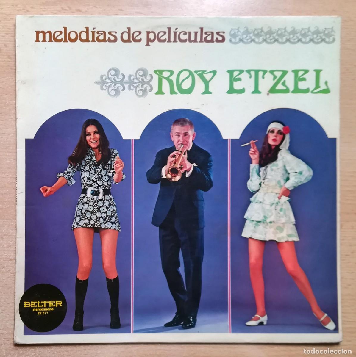 Discos de vinilo: LP Bailando con Roy Etzel. Melod&iacute;as de pel&iacute;culas. Belter.