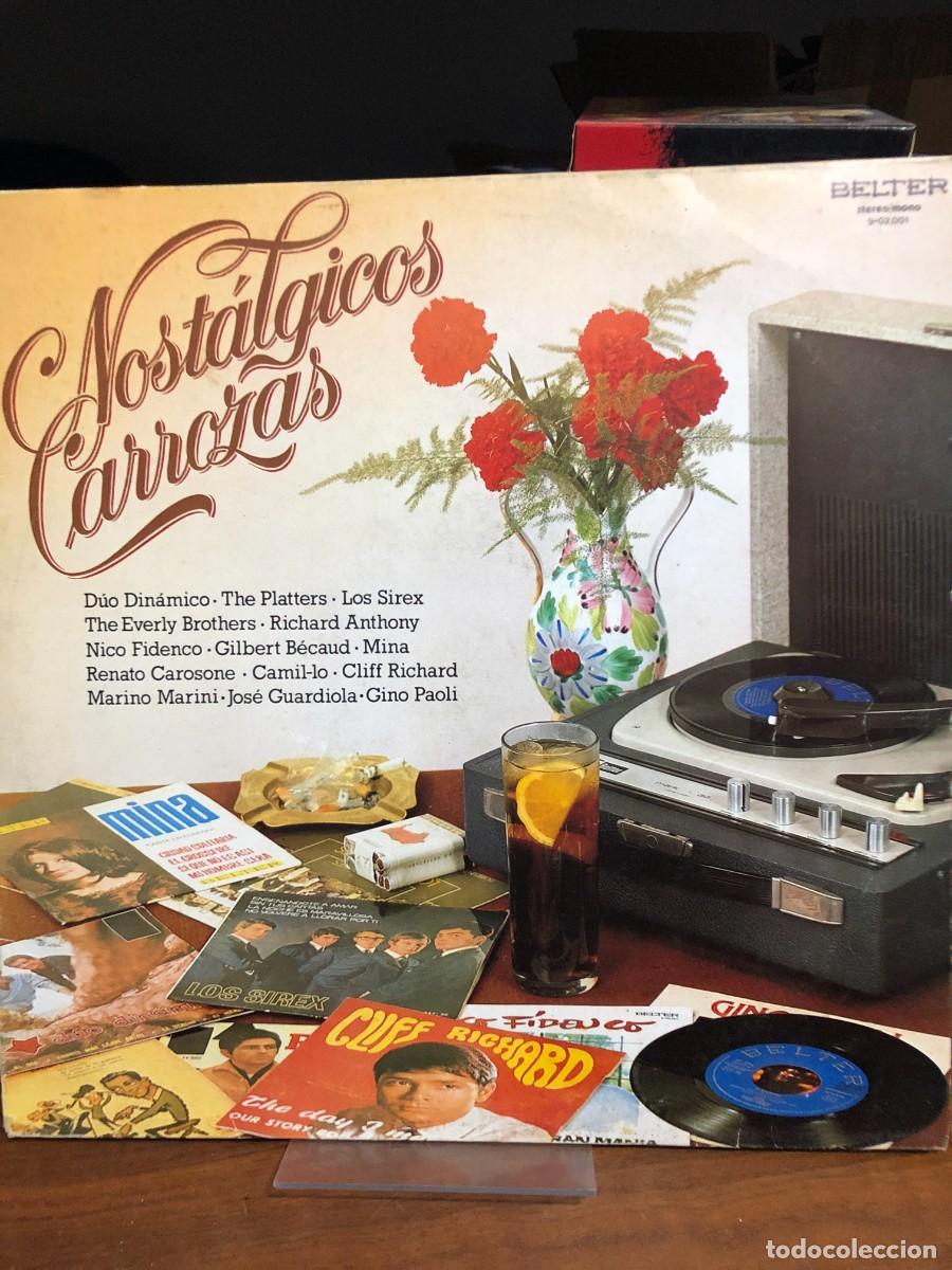 Discos de vinilo: Nost&aacute;lgicos Carrozas (Recopilatorio) Varios Artistas (D&uacute;o Din&aacute;mico, Los Sirex, Mina, etc.)