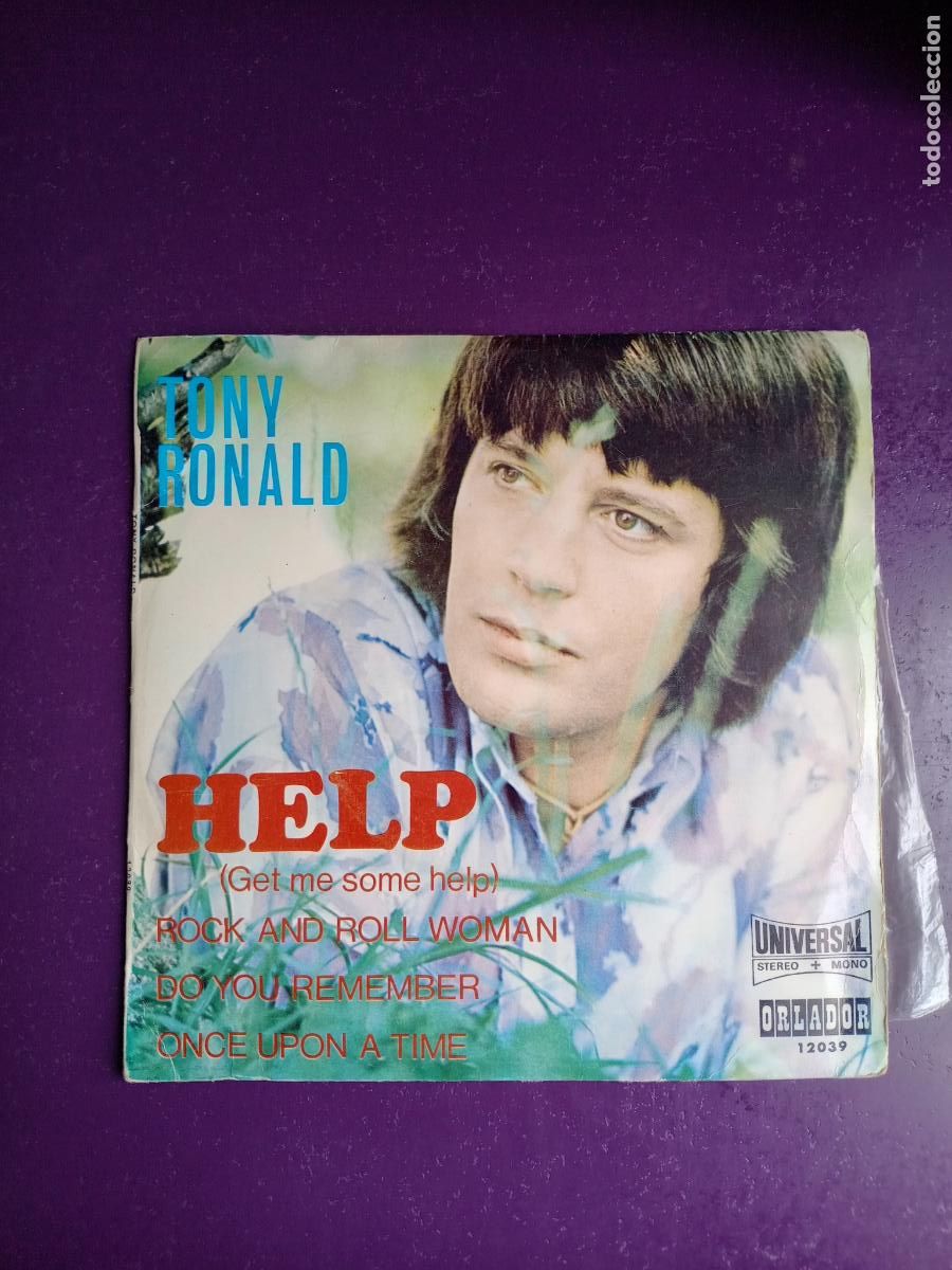 Discos de vinilo: Tony Ronald &lrm;&ndash; Help (Get Me Some Help) +3 - EP ORLADOR 1971 - POP - MUY POCO USO
