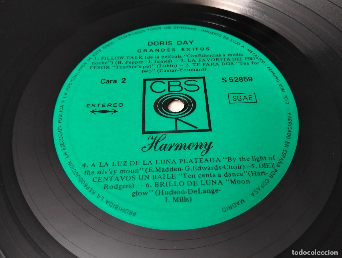 Discos de vinilo: DORIS DAY, DISCO LP GRANDES EXITOS, EDITADO CBS, A&Ntilde;O 1970 - Foto 5