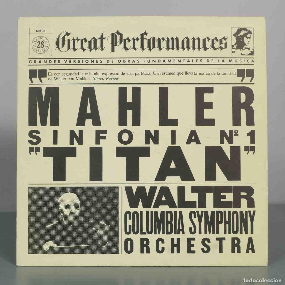 Discos de vinilo: LP. Mahler Sinfon&iacute;a N&ordm; 1 Titan - Bruno Walter, Columbia Symphony Orchestra