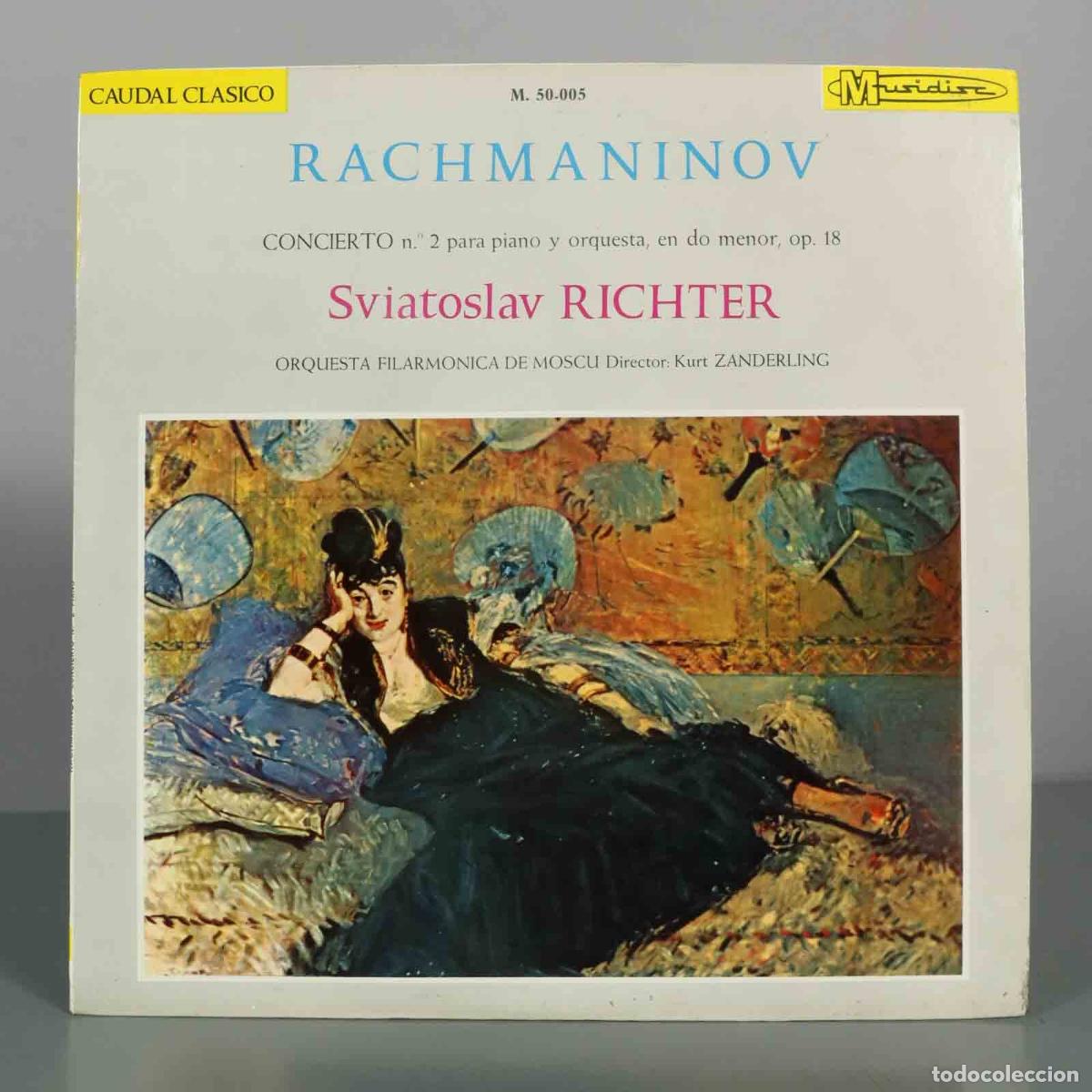 Discos de vinilo: LP. Concierto n.&ordm; 2 para piano y orquesta - Rachmaninov - Sviatoslav Richter, Kurt Sanderling, Orqu
