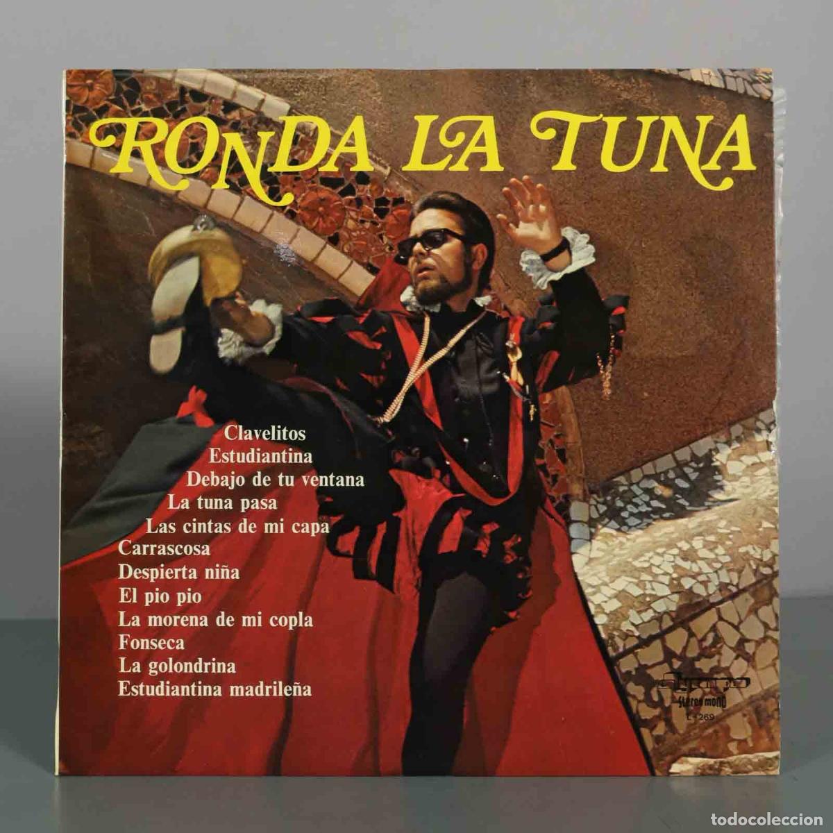 Discos de vinilo: LP. Ronda la Tuna - Tuna Universitaria de Barcelona, Tuna de la Facultad de Farmacia de Madrid - Ol