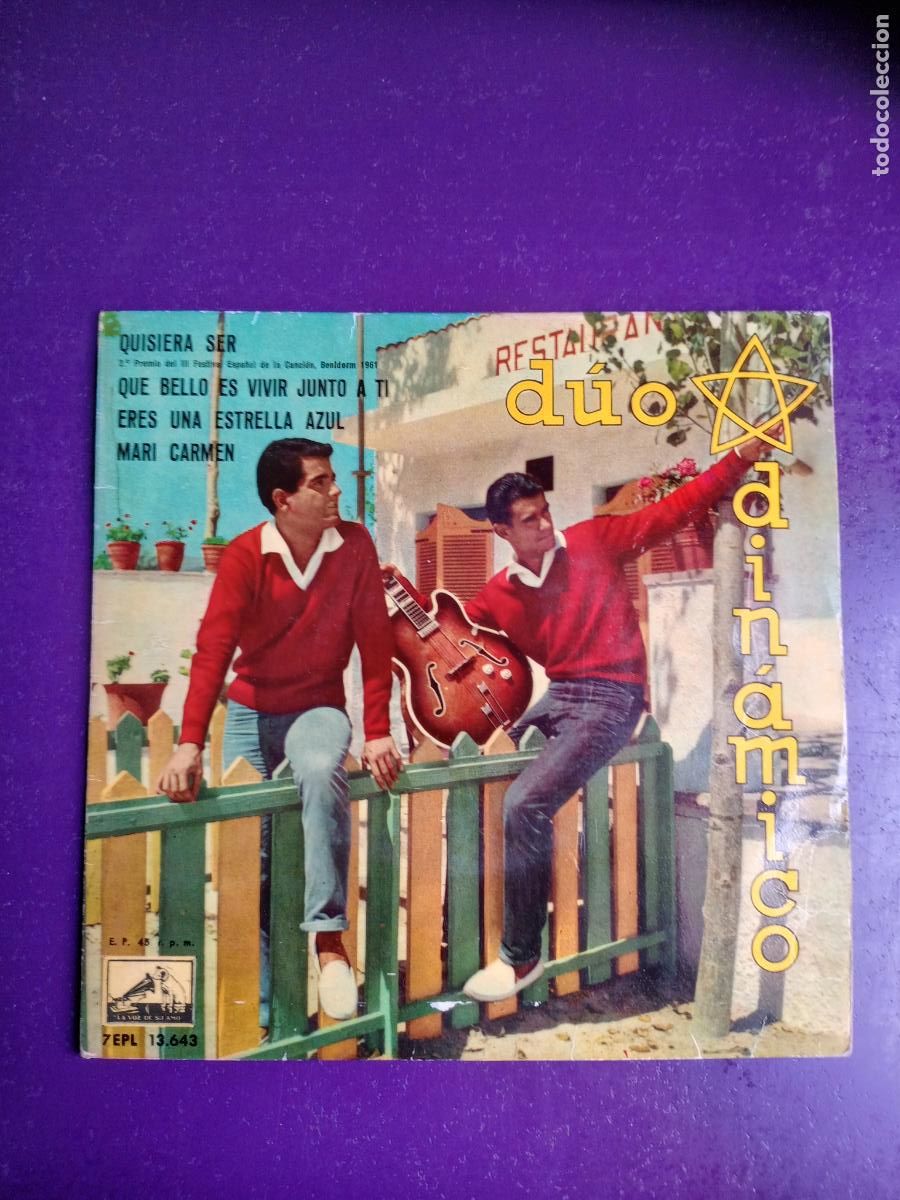 Discos de vinilo: D&Uacute;O DIN&Aacute;MICO &ndash; QUISIERA SER +3 - EP EMI 1961 - POP ROCK 50'S 60'S -