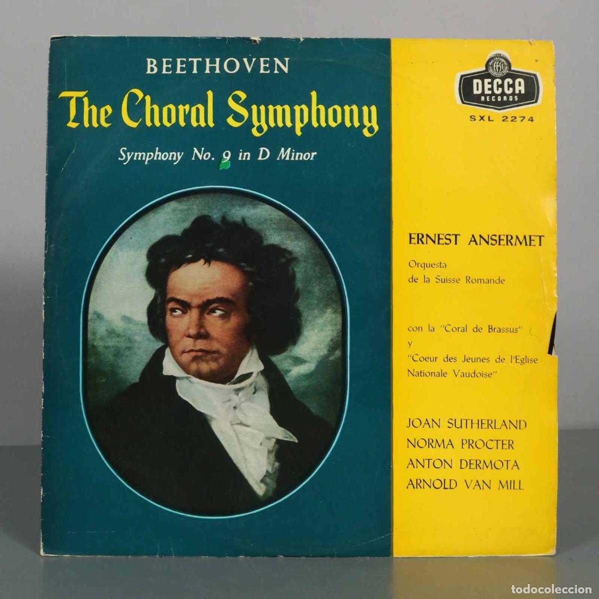 Discos de vinilo: LP. Beethoven - The Choral Symphony - Symphony No. 9 in D Minor - Ernest Ansermet, Orquesta de la S
