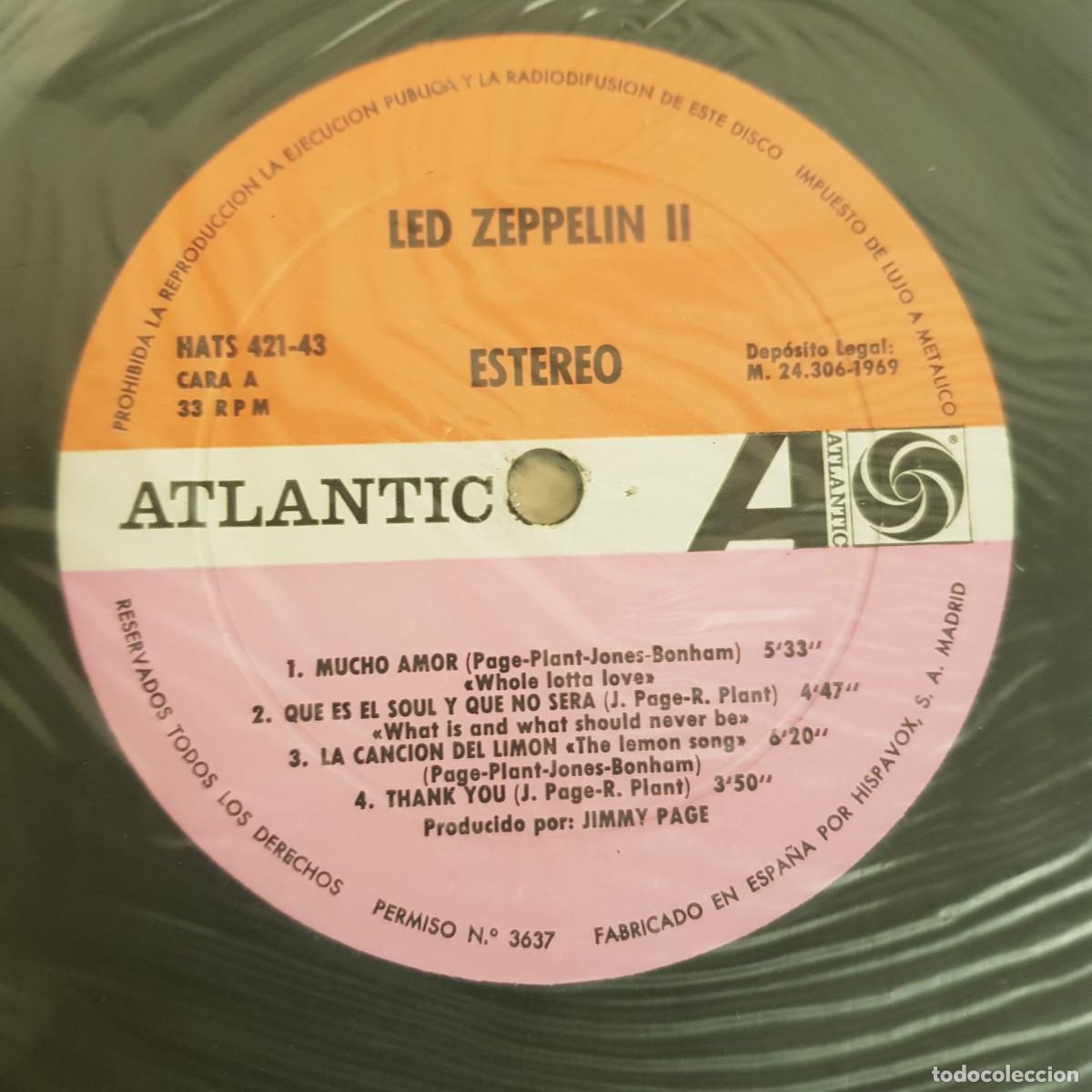 Discos de vinilo: Zeppelin II Hispavox 1969 Disco de Vinilo Version Espa&ntilde;ola LP Completo - Foto 6