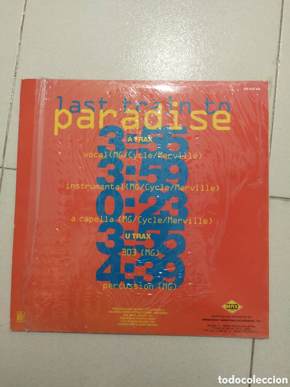 Discos de vinilo: Maxi single Quazar. Last Train To Paradise - Foto 2