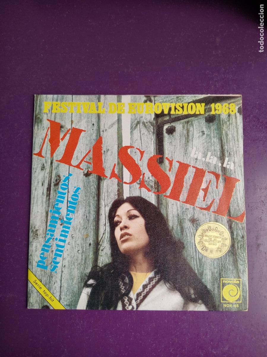 Discos de vinilo: MASSIEL - LA LA LA - SG NOVOLA 1968 - EUROVISION - MUY POCO USO
