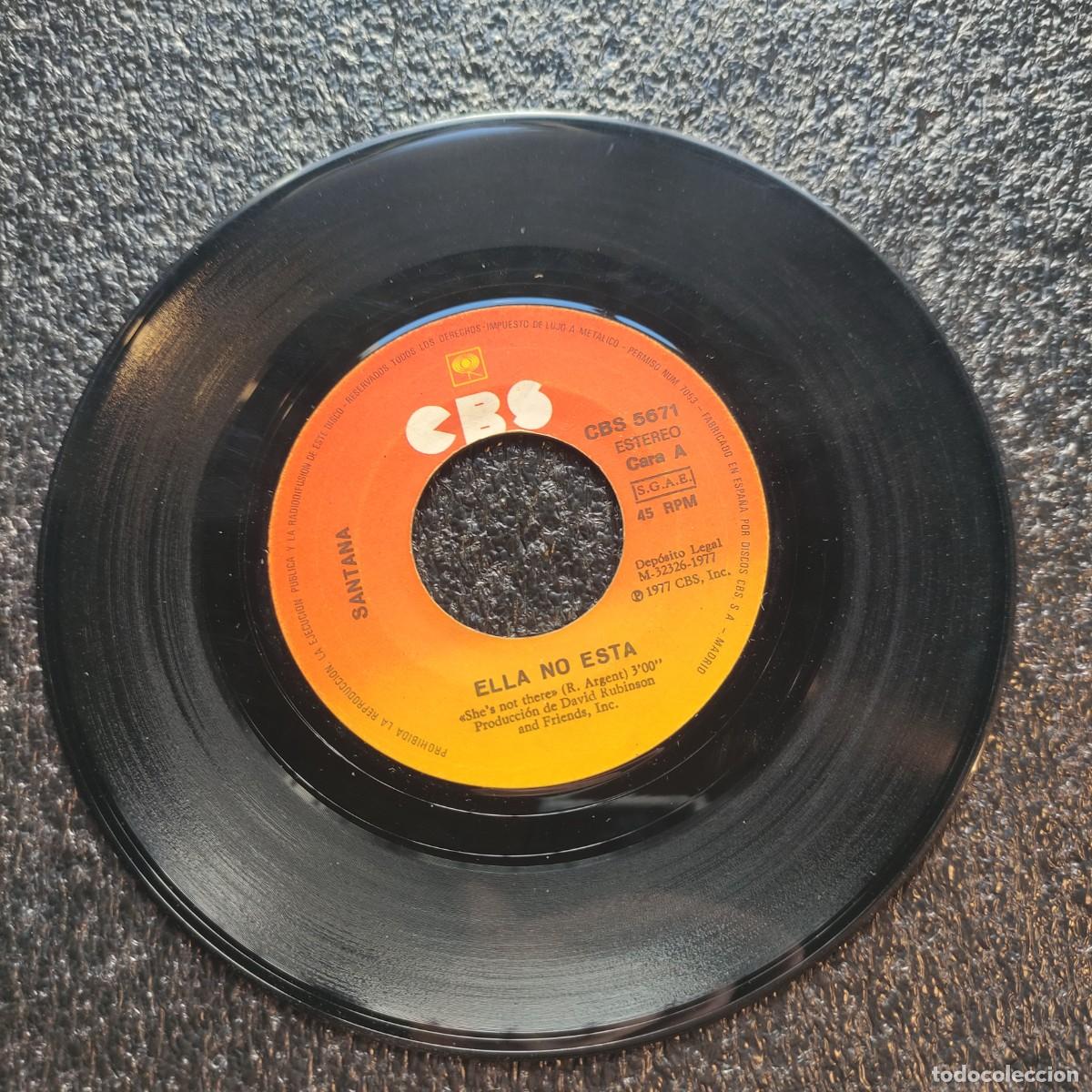 Discos de vinilo: SANTANA ** ELLA NO EST&Aacute; ** SULU ** ** SINGLE CBS ** SIN CATATULA ** Juani