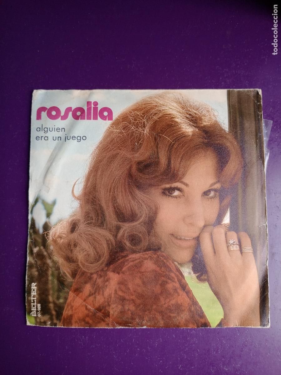 Discos de vinilo: Rosal&iacute;a &ndash; Alguien / Era Un Juego - SG BELTER 1971 - POP 70'S