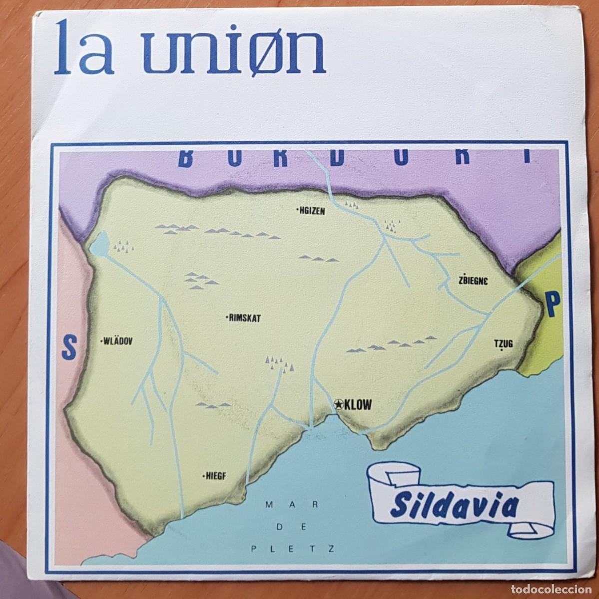 Discos de vinilo: LA UNION - SILDAVIA / LOBO-HOMBRE EN PARIS (PARTY MIX) (Wea 24 9242-7 1984) 2&ordm; single editado