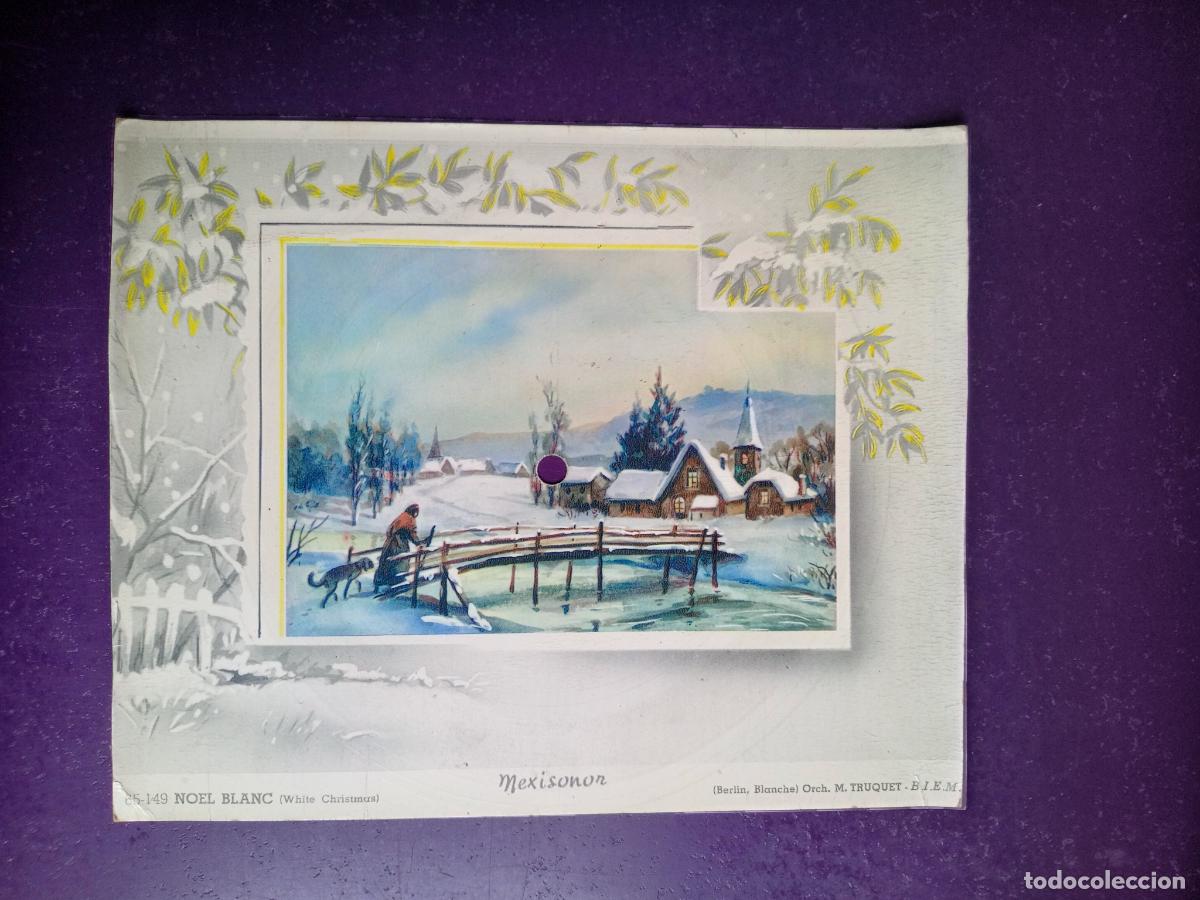 Discos de vinilo: POSTAL MUSICAL NAVIDAD - MEXISONOR PARIS 60'S - ME IMAGINO Q UN VILLANCICO, NO DA EL TITULO