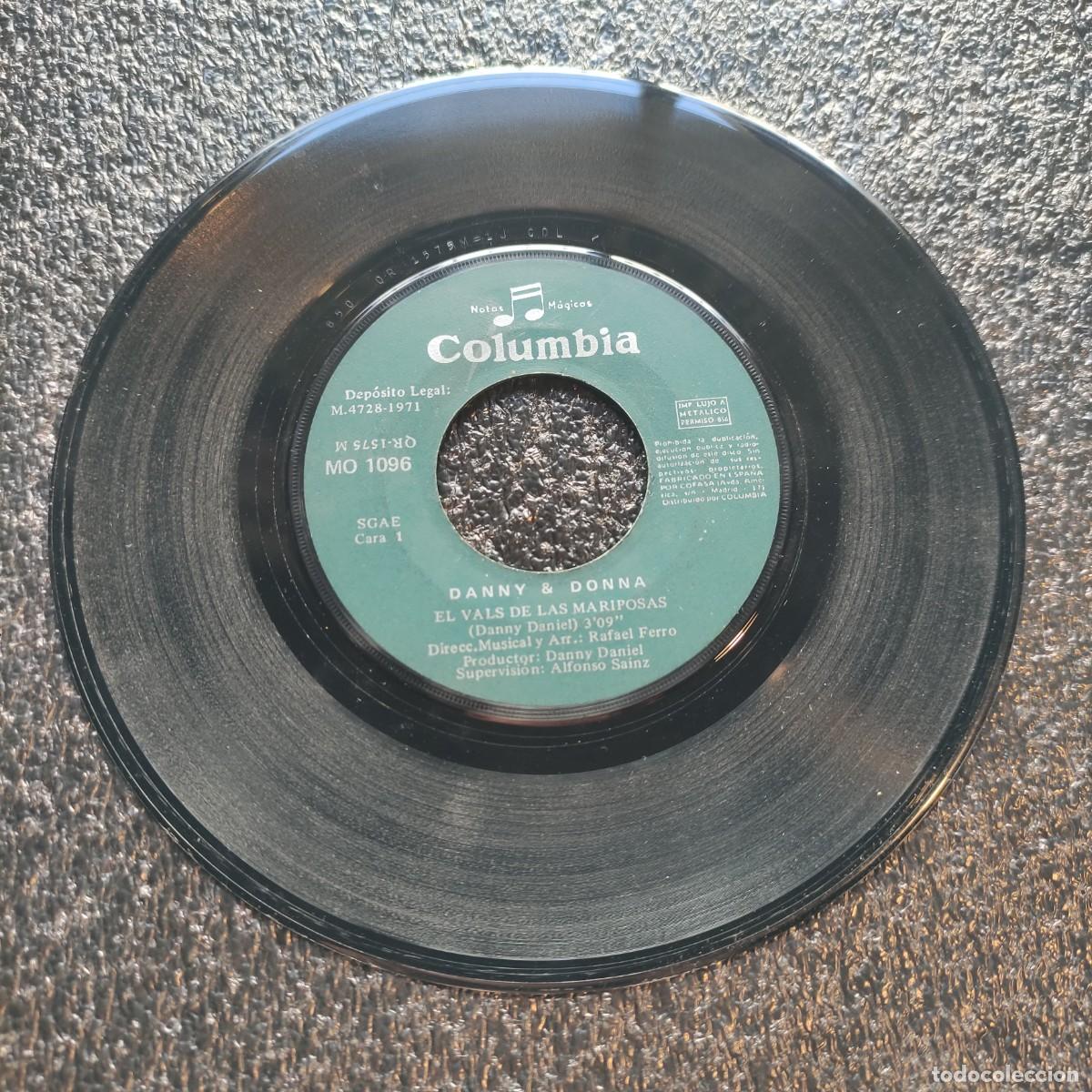 Discos de vinilo: DANIEL & DONNA *EL VALS DE LAS MARIPOSAS ** DREMS LIKE MINE ** SINGLE COLUMBIA*SIN CATATULA ** Juani