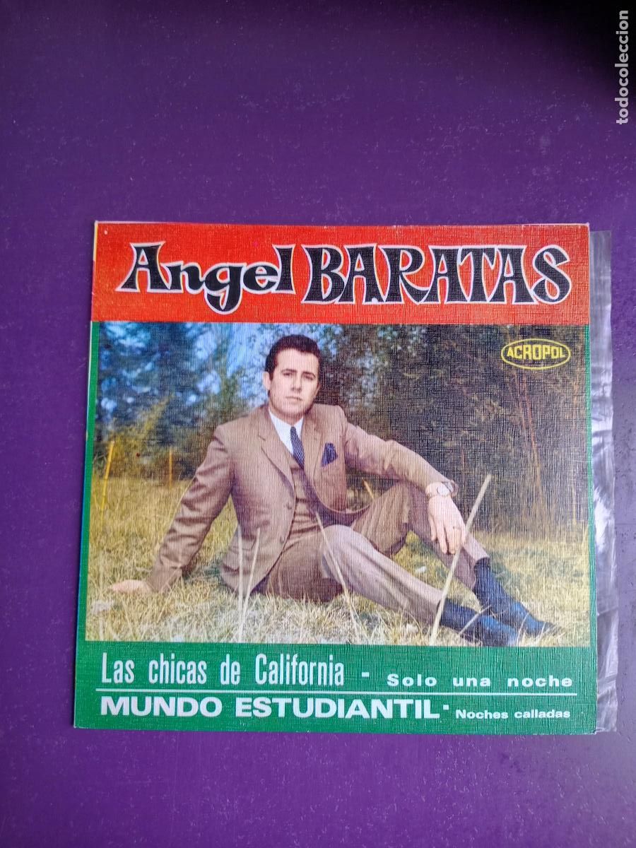 Discos de vinilo: ANGEL BARATAS &ndash; LAS CHICAS DE CALIFORNIA - EP ACROPOL 1969 - POP MELODICO 60'S - SIN USO