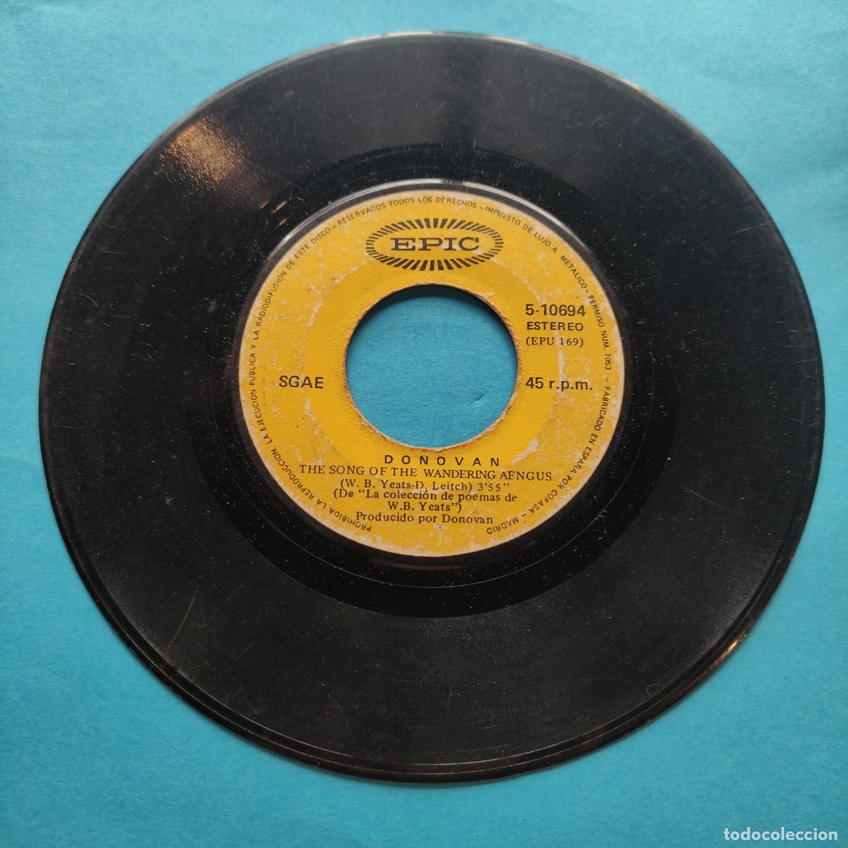 Discos de vinilo: DONOVAN . THE SON OF THE WANDERING AENGUS **SINGLE EPIC ** Juani