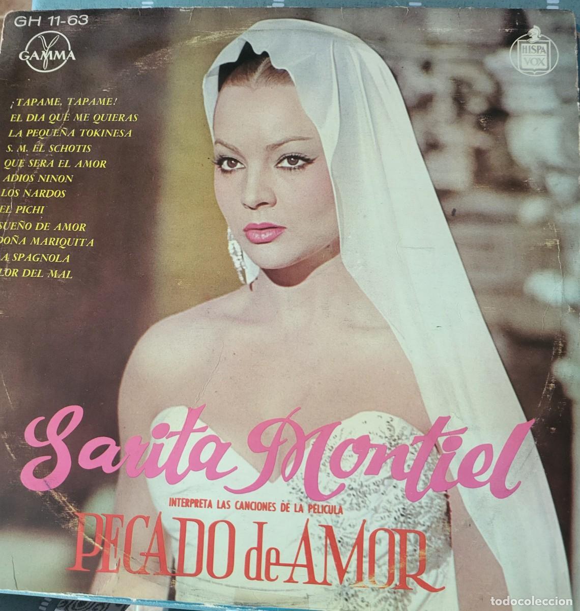 Discos de vinilo: Sara Montiel Lp sello Gamma-Hispavox editado en M&eacute;xico de la pelicula Pecado de amor...