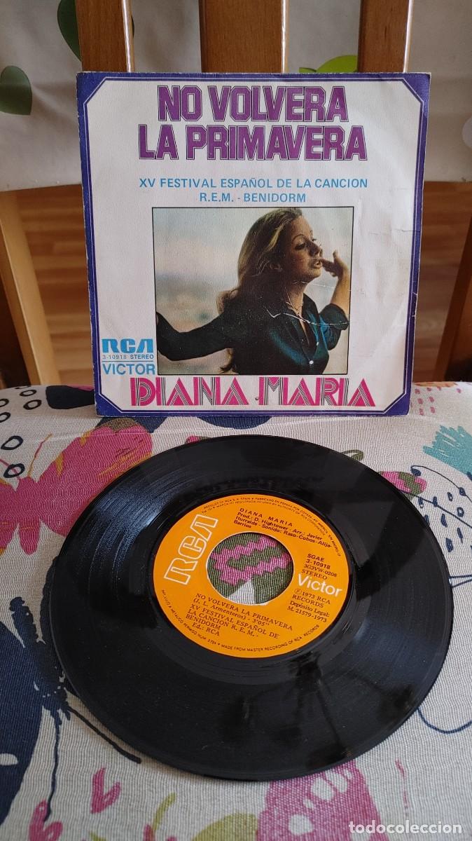 Discos de vinilo: DIANA MARIA-SINGLE NO VOLVERA LA PRIMAVERA