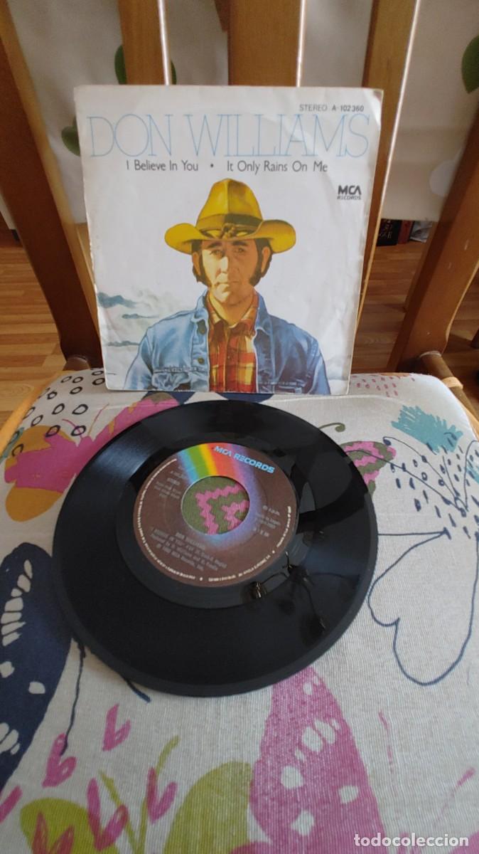 Discos de vinilo: DON WILLIAMS-SINGLE I BELIEVE IN YOU