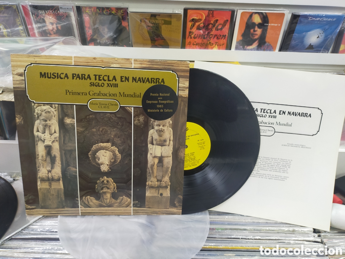 Discos de vinilo: M&uacute;sica para tecla en navarra siglo XVIII LP Mar&iacute;a Teresa chenlo 1982