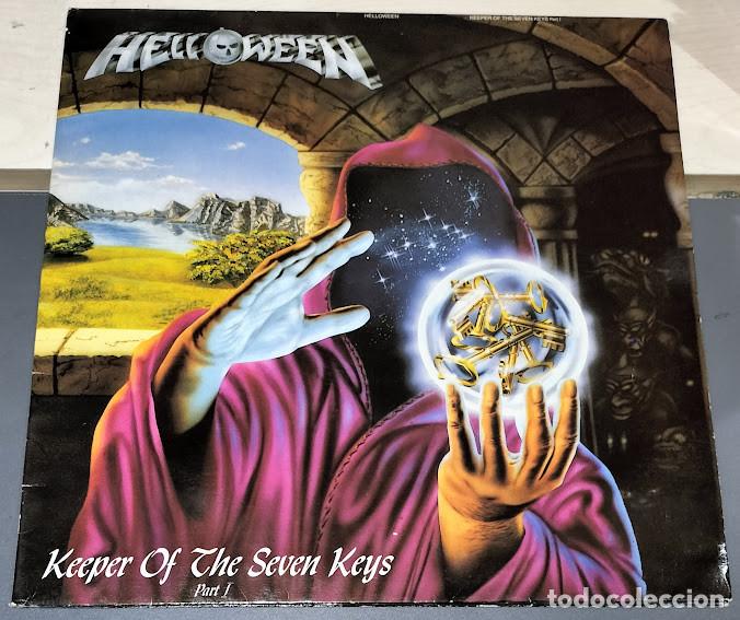 Discos de vinilo: Helloween &lrm;- Keeper Of The Seven Keys (Part I)- LP G.B.B.S. Records &lrm;ref. R-1-002 Ed. espa&ntilde;ola 1987