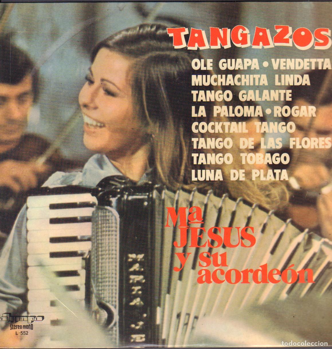 Discos de vinilo: M&ordf;. JESUS Y SU ACORDEON - OLE GUAPA, VENDETTA, MUCHACHITA LINDA.../ LP OLYMPO 1977 RF-26076