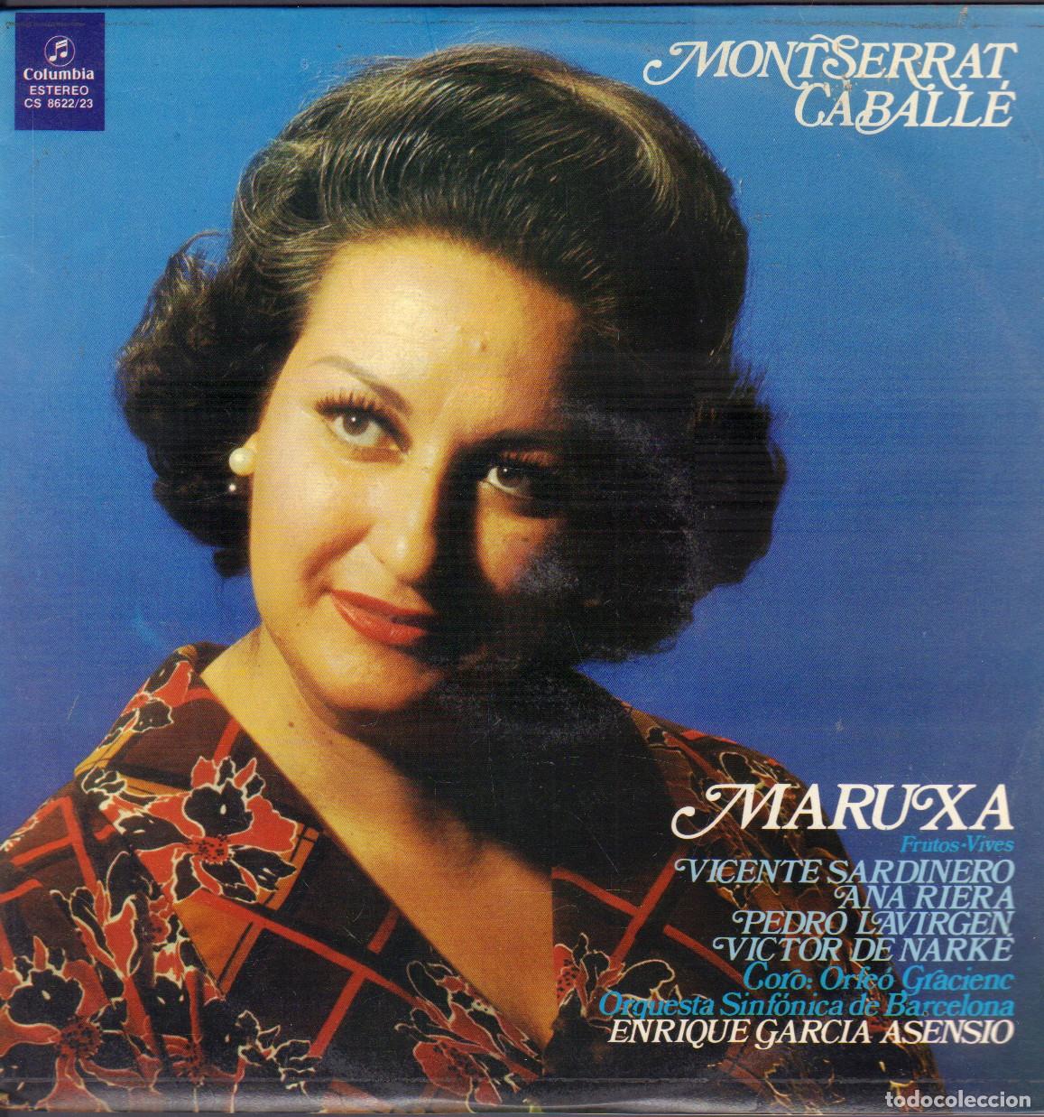 Discos de vinilo: MONTSERRAT CABALL&Eacute; - MARUXA / ORQUESTA SINFONICA DE BARCELONA / DOBLE LP COLUMBIA 1974 RF-26087