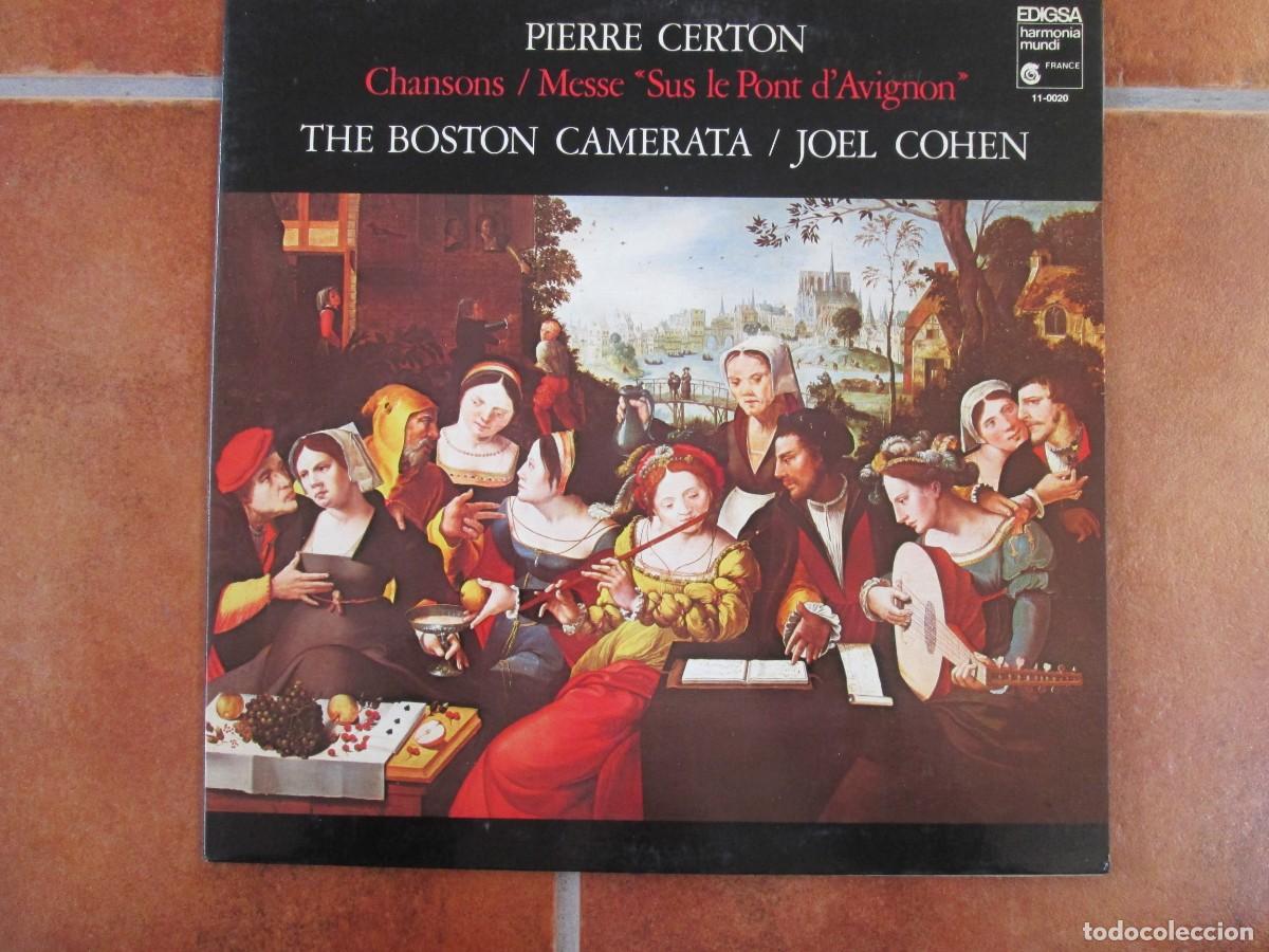 Discos de vinilo: PIERRE CERTON - Chansons / Messe &rdquo;Sus Le Pont D&acute;Avignon&rdquo;. LP, ed espa&ntilde;ola 12&rdquo; 1980. Impecable (NM)