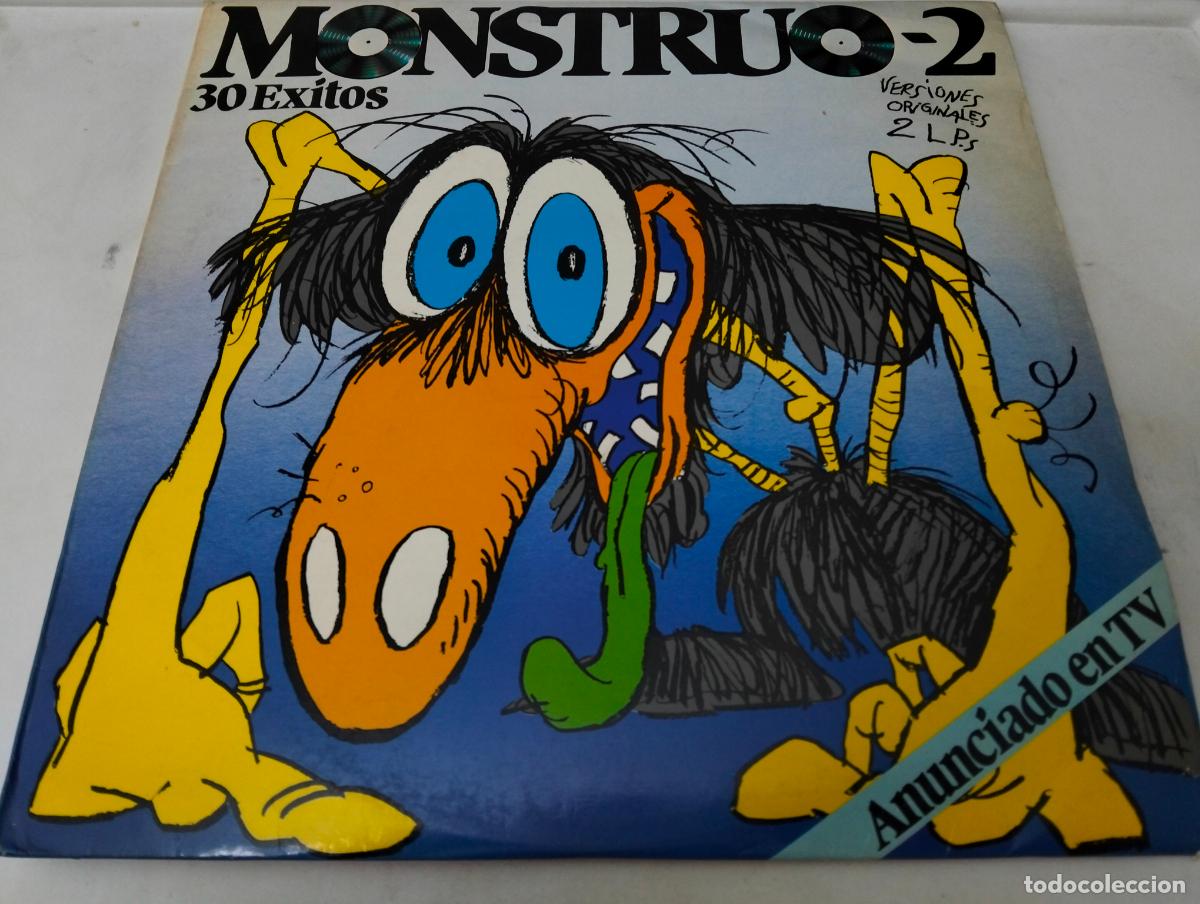 Discos de vinilo: MONSTRUOS 2, DISCO DOBLE LP 30 EXITOS , EDITADO POLYSTAR, A&Ntilde;O 1984