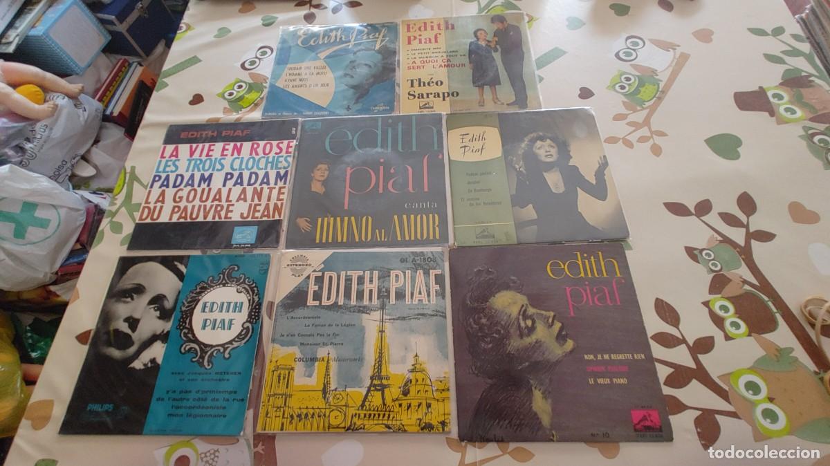 Discos de vinilo: EDITH PIAF-LOTE DE 8 EPS