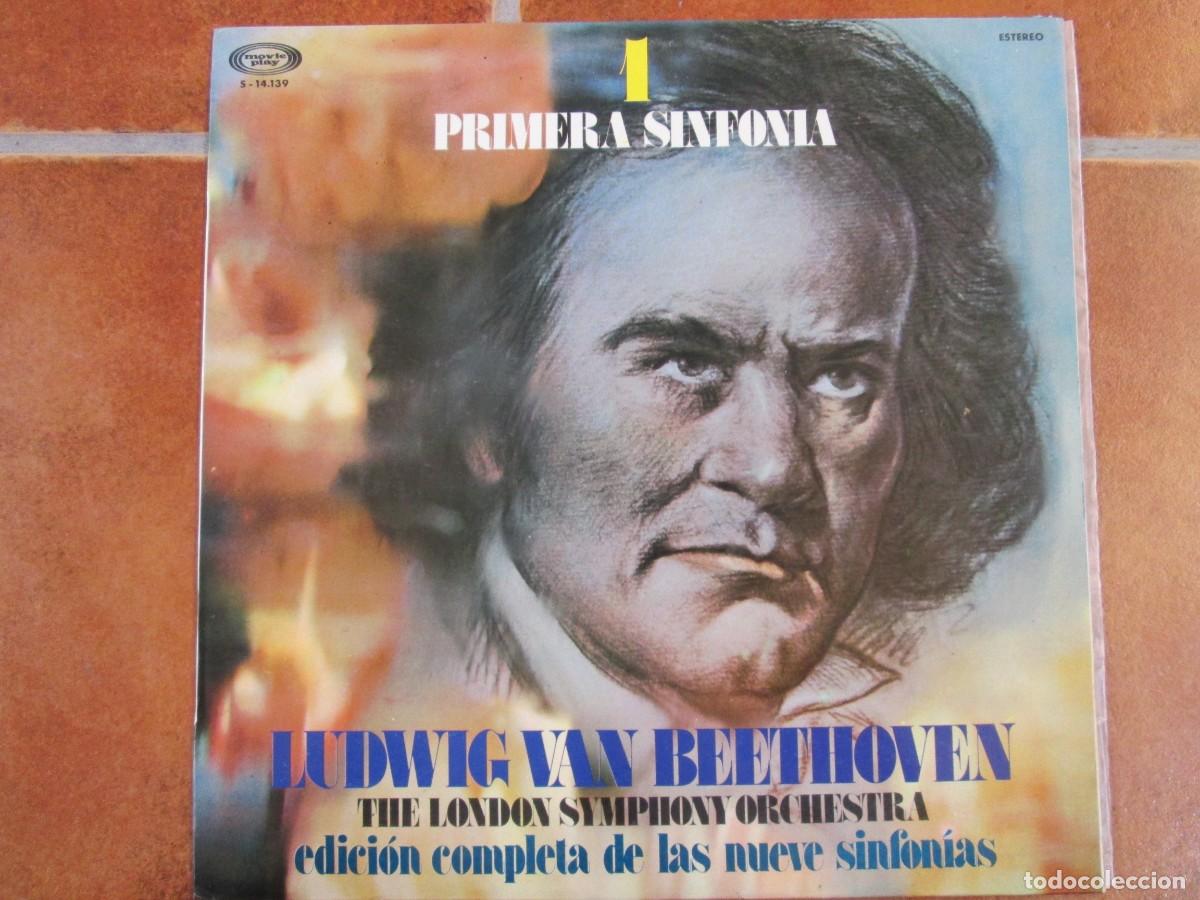 Discos de vinilo: BEETHOVEN - Primera Sinfon&iacute;a. LP, ed espa&ntilde;ola 12&rdquo; 1973. Magn&iacute;fico estado (VG+/NM)